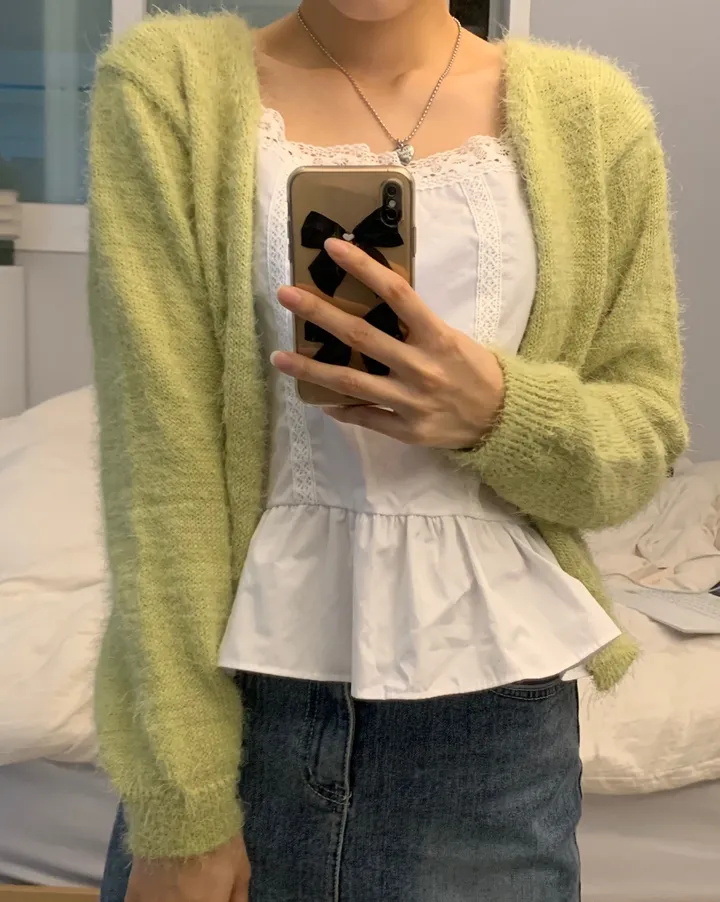 당일발송 !![솔잎🌿/모델추천] 솔잎 포근 투버튼 긴팔 가디건 (4color) 상세 이미지 13