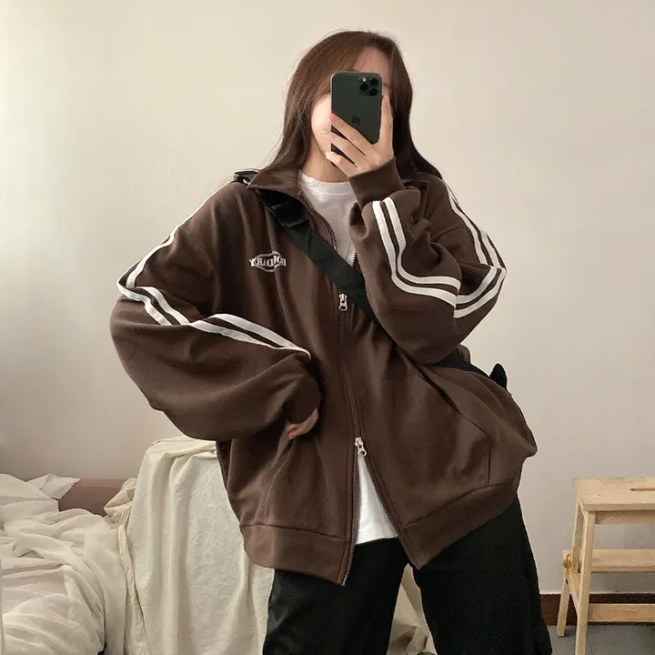 봄신상*[y2k데일리!] 바운더리 트랙 레터링 카라 투웨이 집업 3color 상세 이미지 12