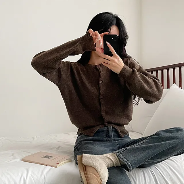 [~10컬러] 보노보노 크롭핏 단정해 니트가디건 상세 이미지 45