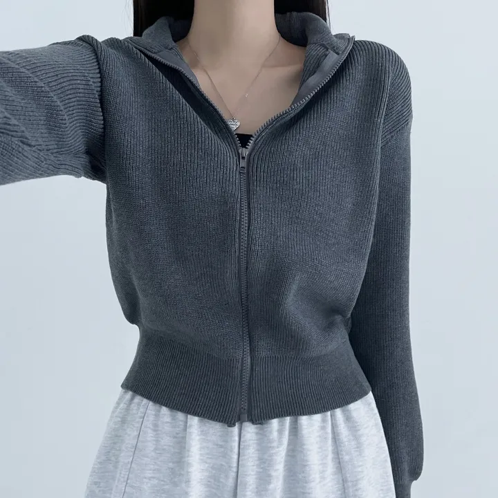 [1만장 돌파] half neck knit zip-up! (3col) 상세 이미지 4
