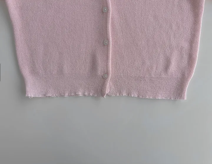 [여름까지🩵/핏강추] 르비 시스루 여리핏 세미 크롭 브이넥 긴팔 가디건 5colors 상세 이미지 61