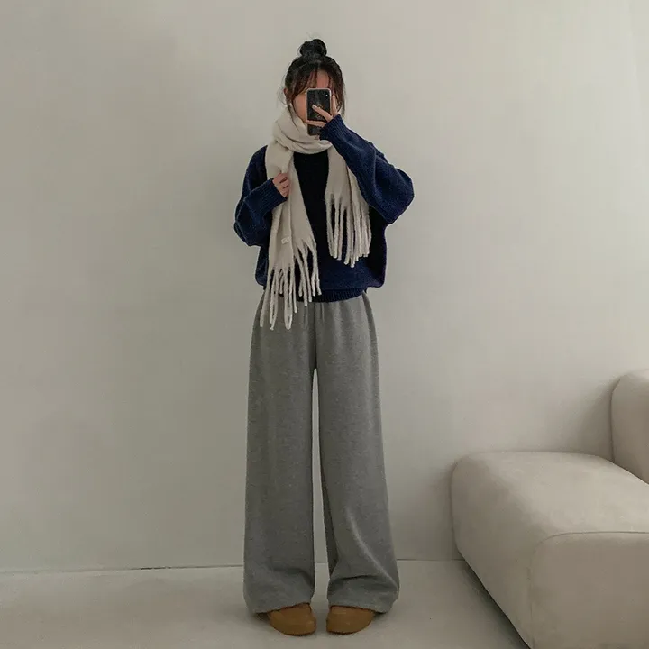 [MADE/숏,기본,롱] 모어러블 밀카 와이드핏 트레이닝 밴딩 롱 팬츠 7colors 상세 이미지 13
