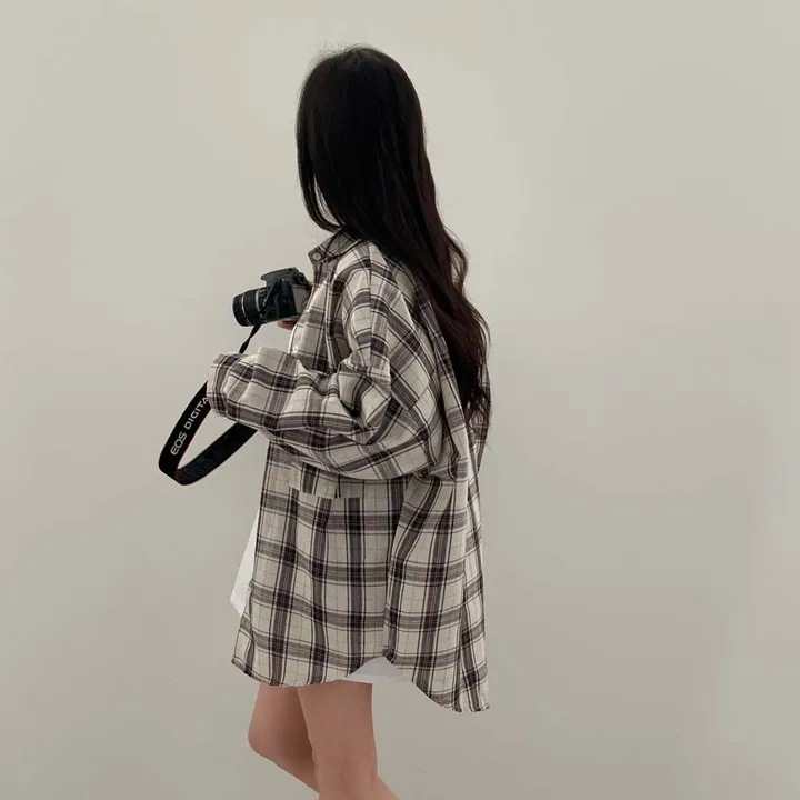 [✨8천장돌파!✨/컬러추가!]여리앤아방 체크남방 코튼 셔츠 -4color 상세 이미지 12