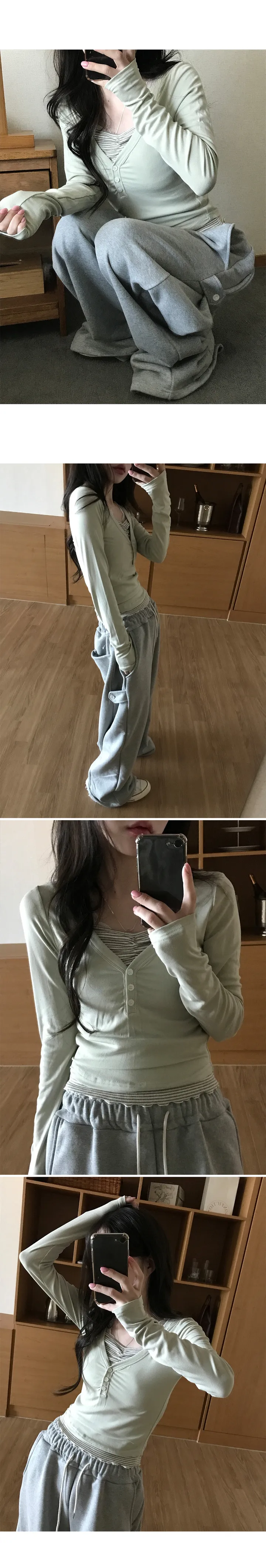 [early spring 👚⭐][MADE] 핀터무드 셔링 슬리브리스 (5type) ver. 도트/별/스트라이프/체크/하트 상세 이미지 43