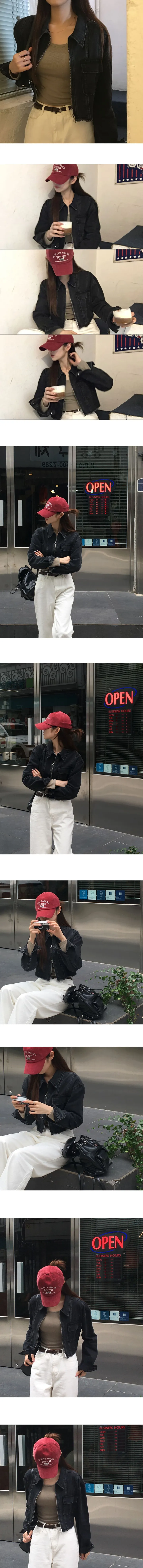 [당일출고][MADE/2way]데미지 절개 데님 크롭 자켓 상세 이미지 7