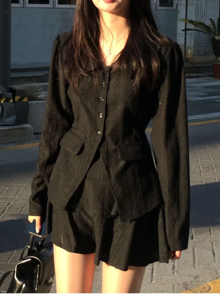 [봄신상🌼/세트상품] 투피스 펀칭 라운드 카라 세트 상세 이미지 27
