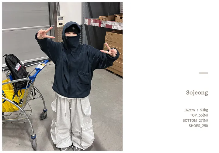 [ Unisex ] 오웬 바라클라바 후리스 집업 3C 상세 이미지 21