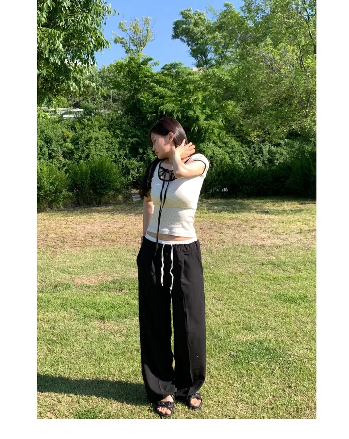 민소매 모델 착용 이미지-S1L30