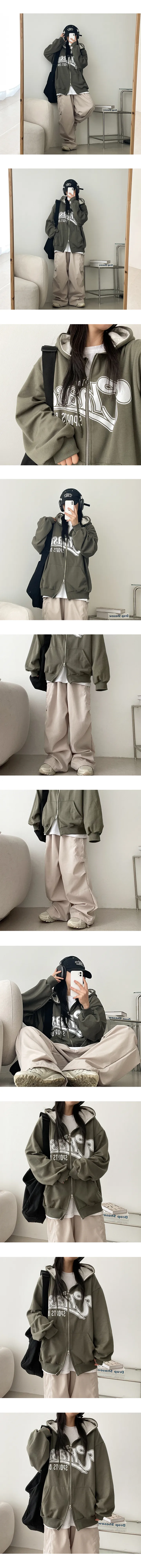 차르투웨이배색후드집업 (4color) 상세 이미지 3