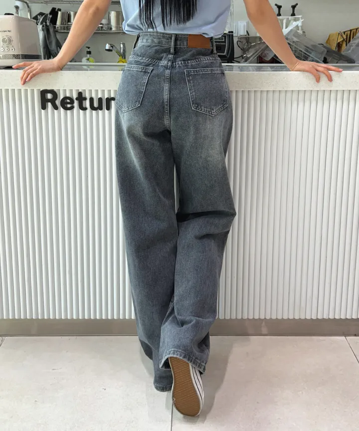 [3단기장/~2XL/6color/핫아이템]노수선와이드기획데님팬츠 상세 이미지 28