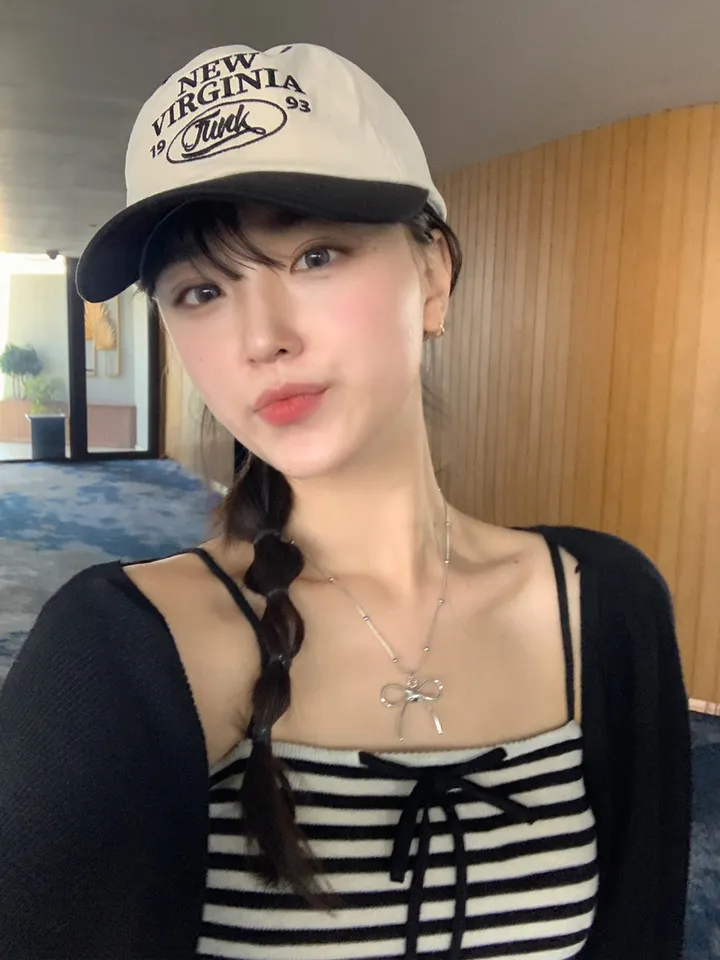 [너무예뻐🐾가디건SET] 자체제작 벌룬 골지 볼레로 니트 가디건 + 단가라 슬림 리본 나시 세트 투피스 세트웨어 SET 스트라이프 탑 사계절 블랙 봄 간절기 새학기룩 1COL 상세 이미지 40