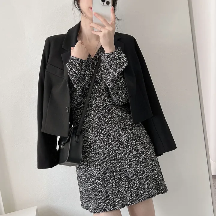 봄자켓*.* [패드없는, 퀄리티굿] 소매트임 크롭 자켓 상세 이미지 51