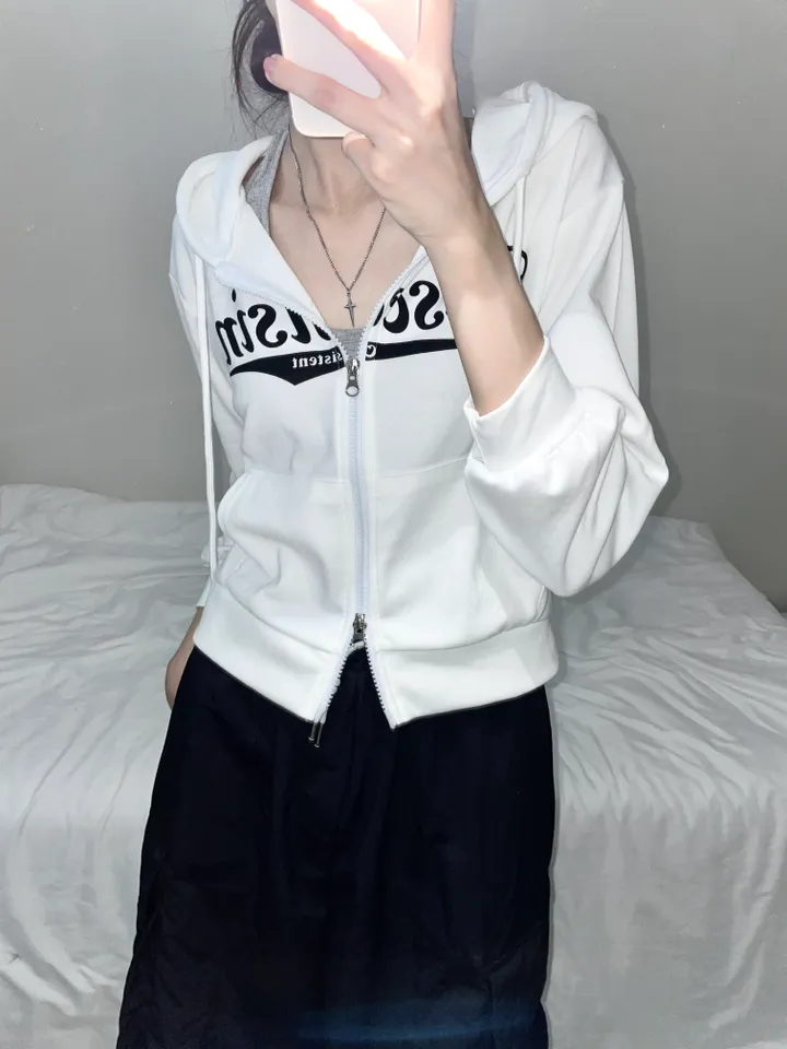 위스콘 세미크롭 투웨이 후드집업 (4color) 상세 이미지 6
