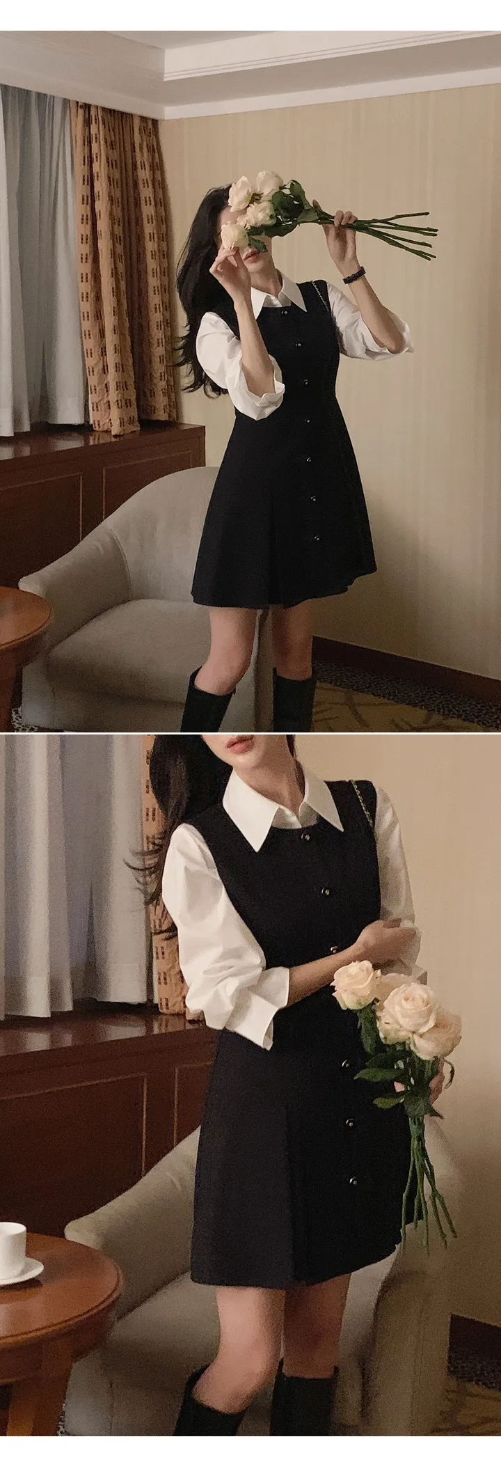 [4천장돌파][자체제작] 죠니 카라 핀턱 셔츠 상세 이미지 12