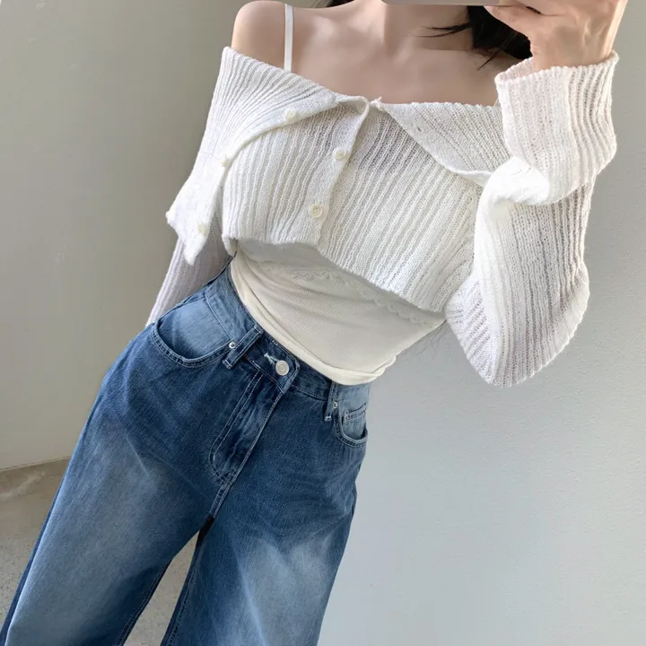 하프 크롭 볼레로 가디건 상세 이미지 8