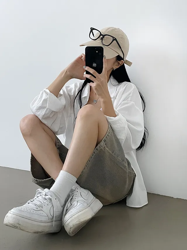 [기본&롱~XL까지/허리조절/made!] 시그니처 빈티지 버뮤다데님팬츠 4color 상세 이미지 15