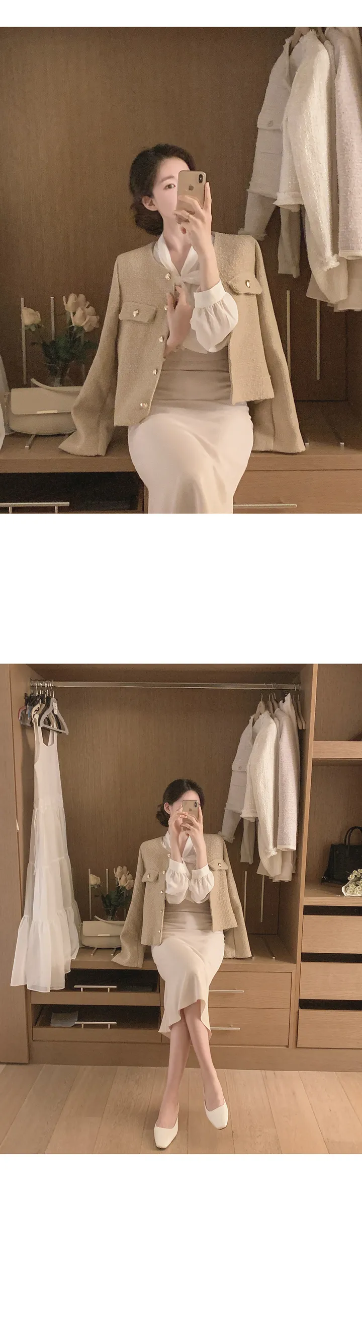 여름하객룩🖤[La belle rose]샬리 타이 블라우스 상세 이미지 19