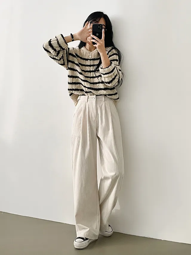 [~XL/3기장/허리조절!] 코듀로이 골덴 스트랩 코튼와이드팬츠 5color 상세 이미지 17