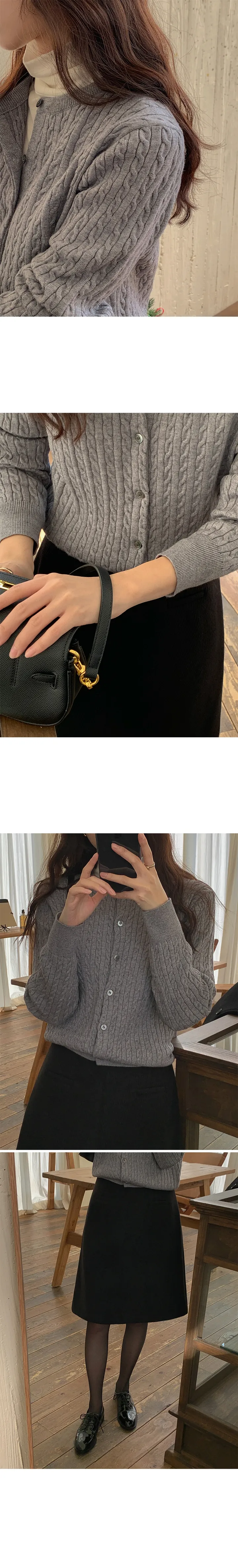 [4천장돌파][MADE] 카미유 소프트 케이블 니트 가디건 상세 이미지 27