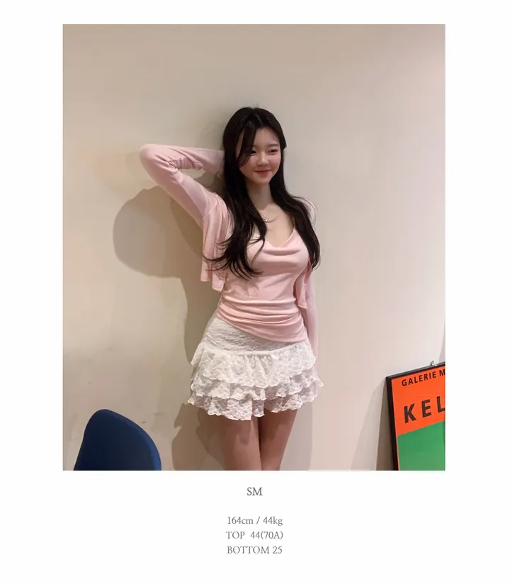 베리유 언발 드래이핑 가디건 세트 상세 이미지 47