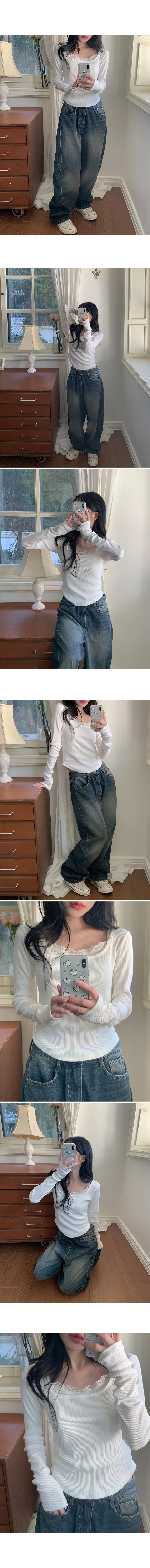 [MADE] 줄리엣 골지 스퀘어 티셔츠 (7color) / 24FW 뉴컬러 추가 상세 이미지 14