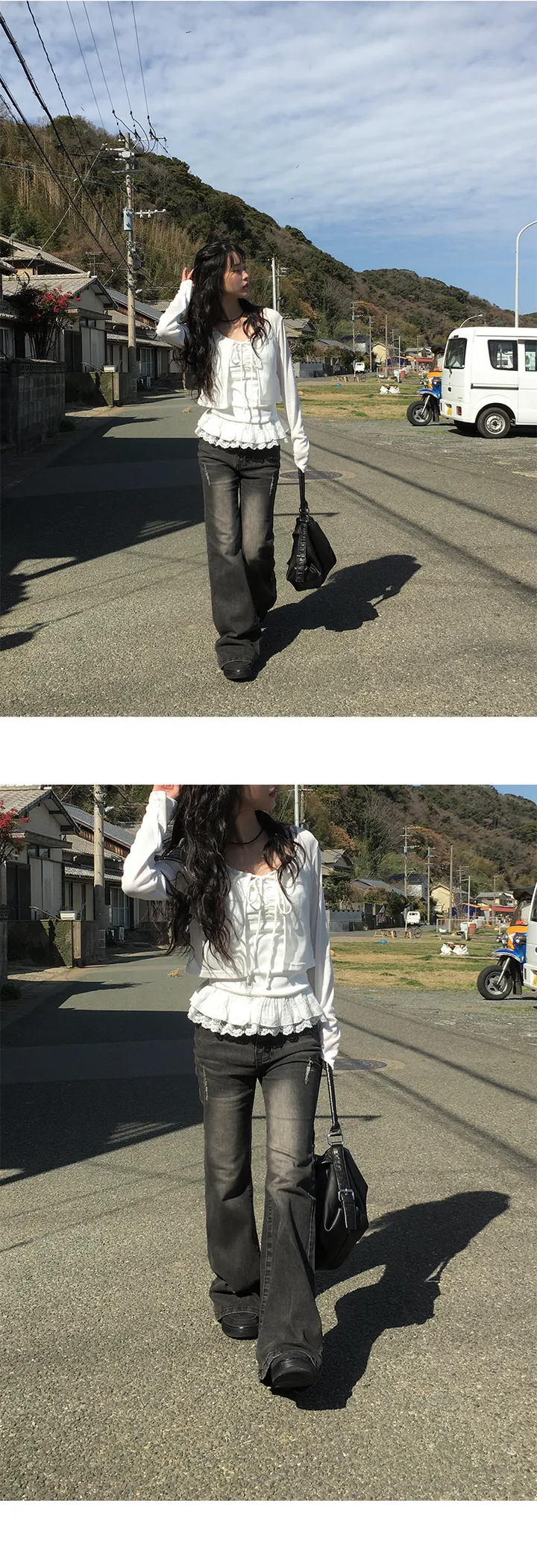 [고퀄🤍/유사제품주의/SET] 베럴 레이스 레이어드 나시 가디건 세트 (2color) 상세 이미지 22
