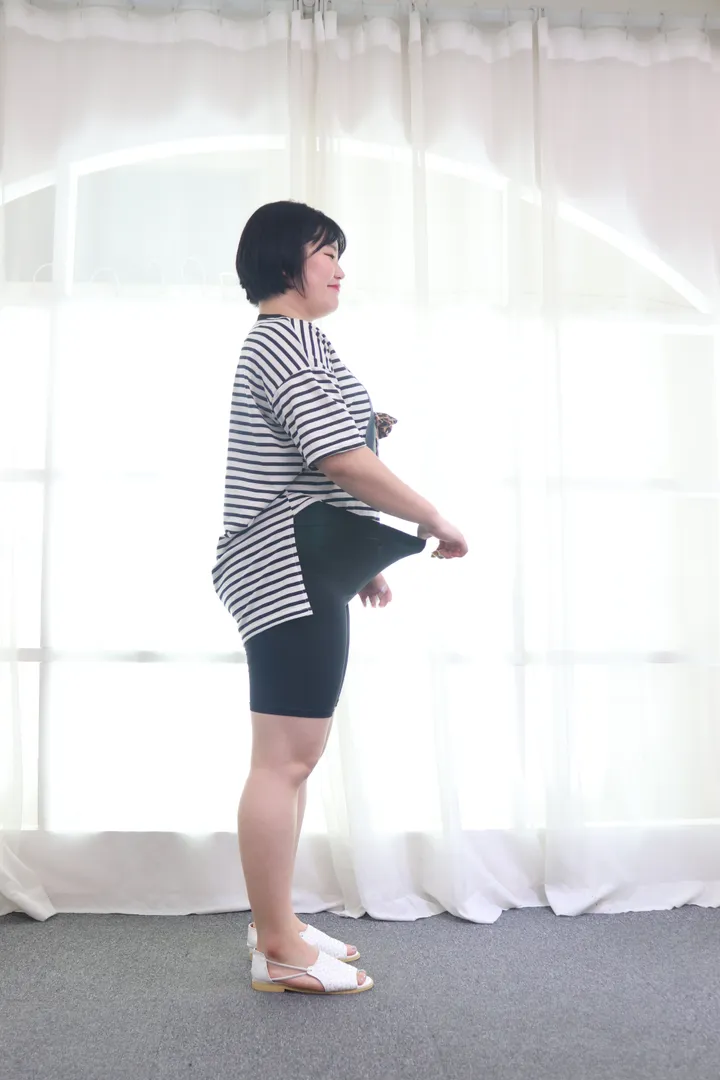 [ 1+1, 2장구성 효아르 4/5부 속바지] 빅사이즈 래쉬가드 레깅스 상세 이미지 1