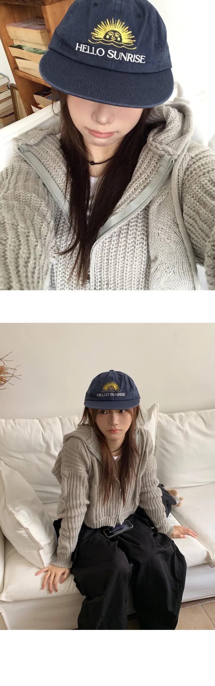 [모델극찬🖤] 꼭 소장 토미 꽈배기 투웨이 오버 니트후드집업 - 3color 상세 이미지 9