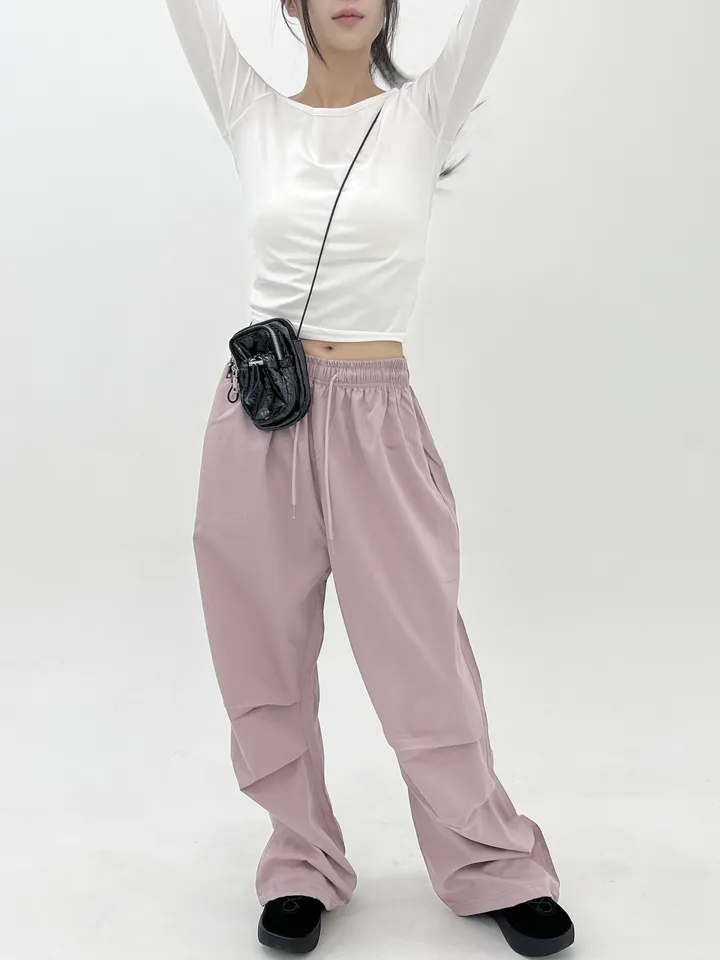 [3color]글로시 / 나일론 스토퍼 미니백 glossy mini crossbag (가벼운 데일리 가방 유니크 쁘띠 스트링 크로스백) 상세 이미지 43