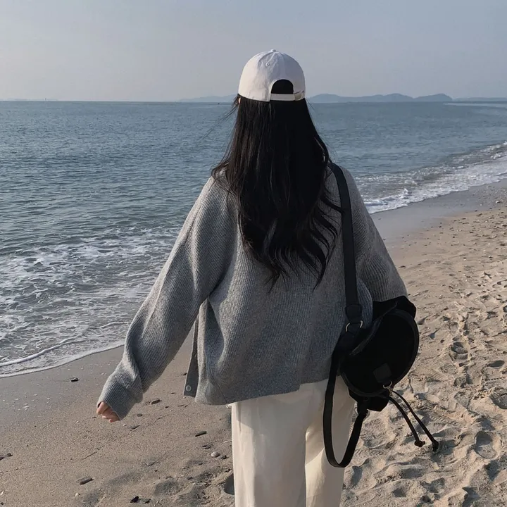 [인생가디건🤍]극여리 루즈핏 울 브이넥 니트 가디건 - 8color 상세 이미지 19