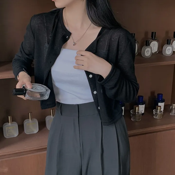 [여름필수] 자체제작 #크치Made 써머레터 린넨 크롭 긴팔 가디건 - cd 상세 이미지 170
