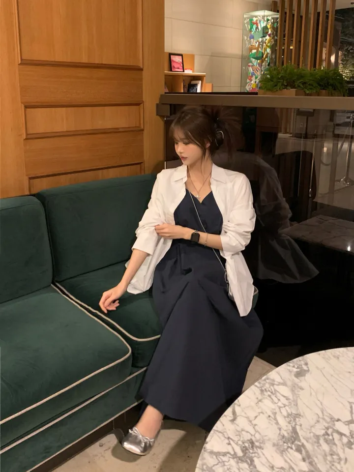 [4천장판매][MADE/핏보장인생셔츠] 에디 프렌치 코튼 오버핏 셔츠 남방 남녀공용 보이핏 레이어드 봄옷 봄신상 봄코디 봄상의 봄셔츠- 7color (KD1457,KD1910) 상세 이미지 16