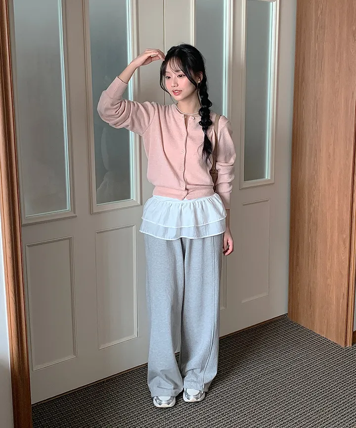[데일리강추💗] 블러 라운드넥 가디건 봄 가을 / 출근룩 긴팔니트 봄가디건 가을가디건 하객룩 데일리룩 클래식블랑 상세 이미지 37