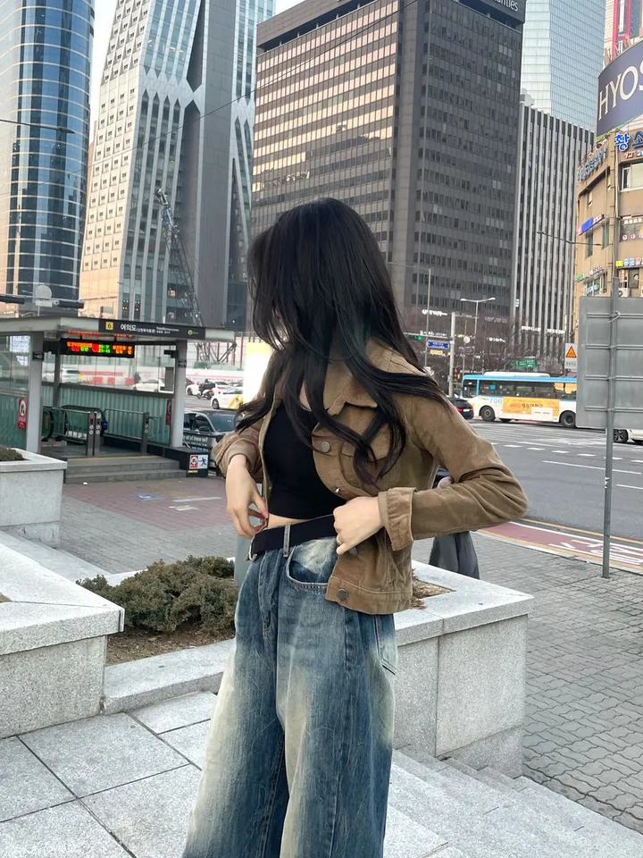 [*봄아우터/후기극찬🩶/주문폭주] 유스 슬림핏 코듀로이 자켓 상세 이미지 1
