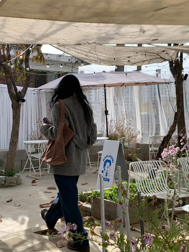 멜드 터틀넥 하프 더블 코트 상세 이미지 21