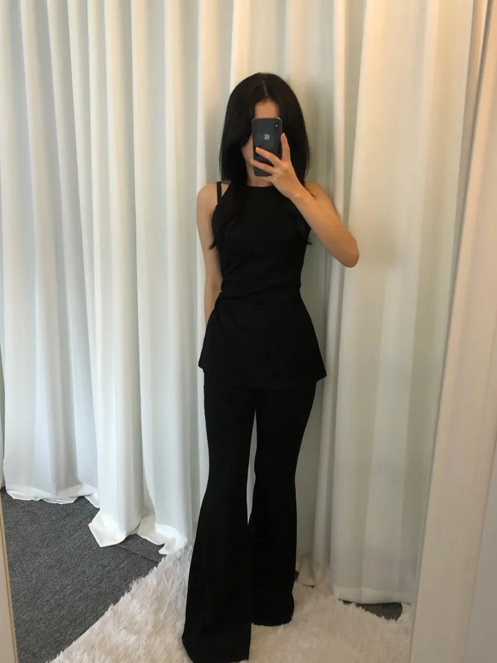 [휴가❤︎데일리룩/여리여리핏]트임 홀터넥 set 상세 이미지 15