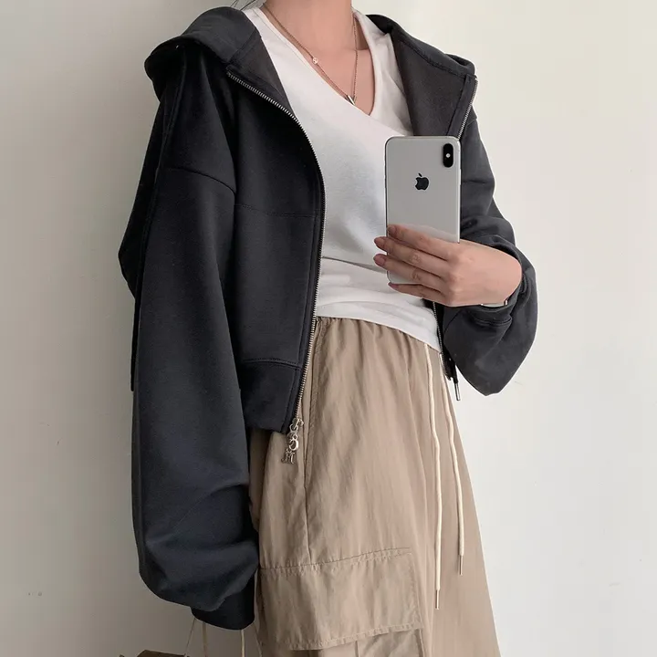 [💖후기극찬/봄,가을교복💖]  자체제작 #크치Made 꿈에 나온 핏, 사계절 입는 크롭 투웨이 후드집업 - zipup : 봄,봄아우터,봄자켓,가을,가을아우터 상세 이미지 72