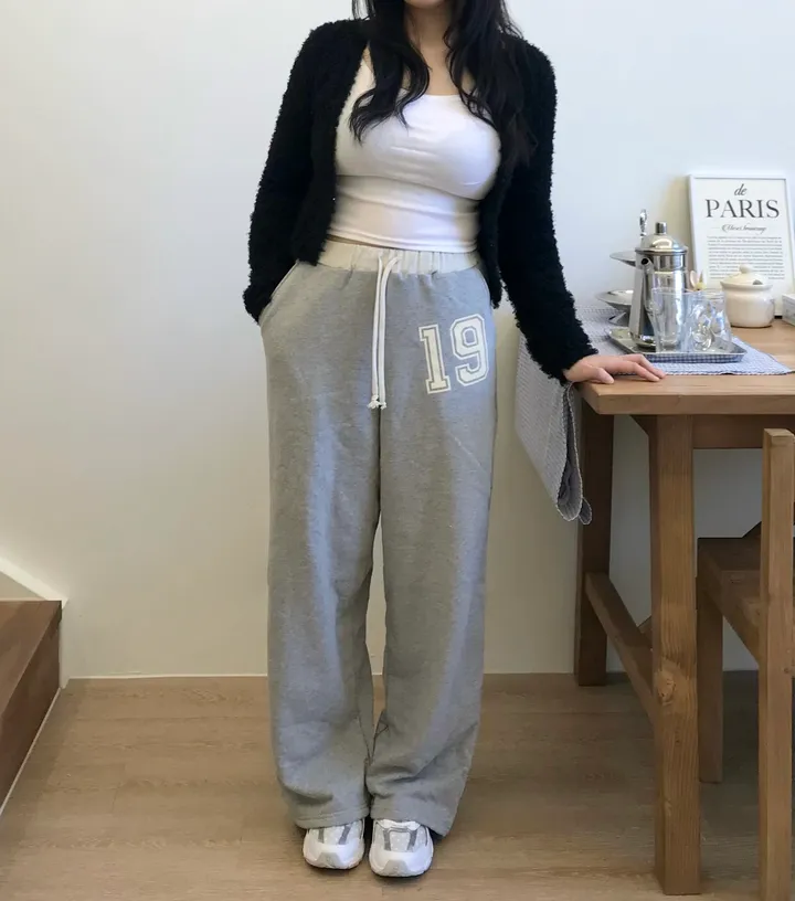 *주문폭주/유사품주의* ⭑⋰˚나인틴 스타 와이드 트레이닝 팬츠 상세 이미지 7