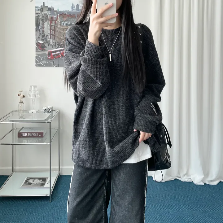 String knit mtm [unisex] 상세 이미지 7