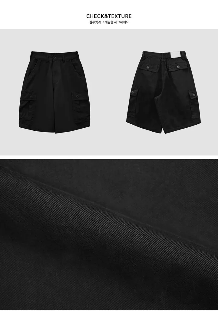 카멜 빈티지 카고 버뮤다 팬츠-2color 상세 이미지 2