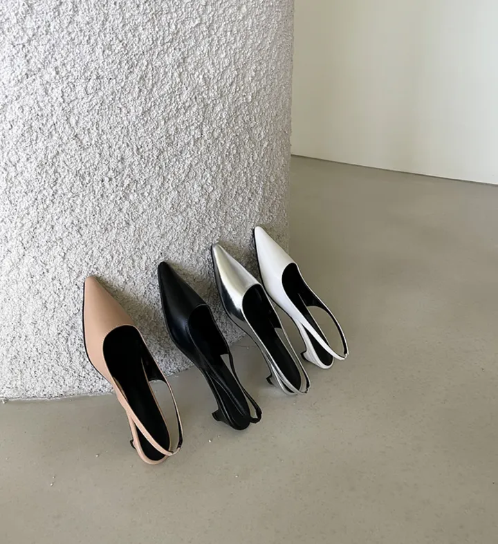 (MD소장추천)스틸레토 슬링백 로우 힐(3cm)(4colors) 상세 이미지 24