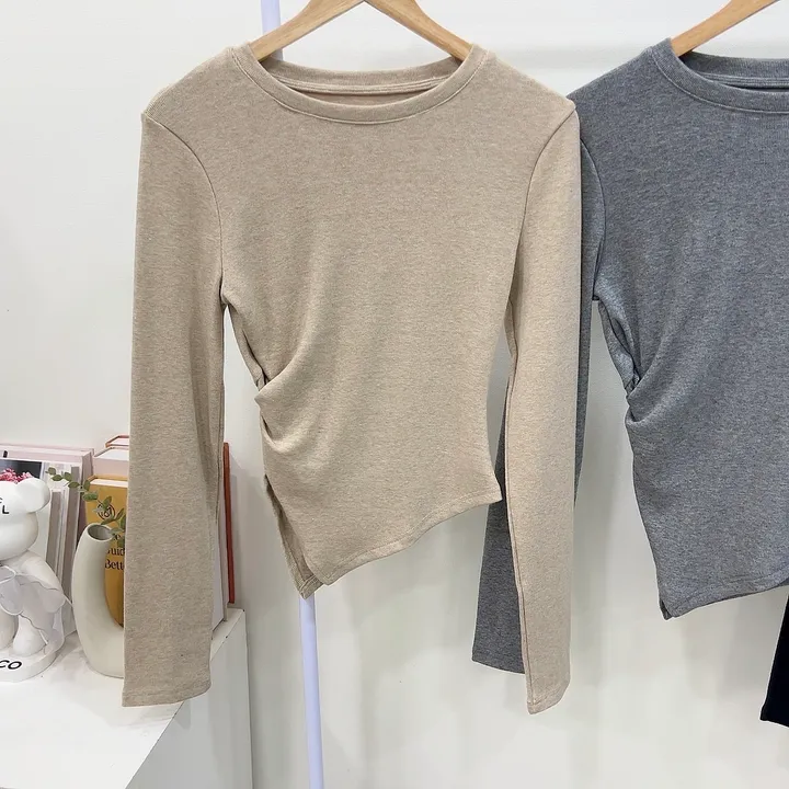 [글램핏/set]*핏보장* 봄신상 간절기까지 쭉~ 꼬임 언발 사선 슬림핏 핀턱 와이드팬츠 밴딩슬랙스 버튼 지퍼 하객룩 캐주얼  소재탄탄 꾸안꾸 데일리 멜팅 투피스 세트 3color 상세 이미지 24