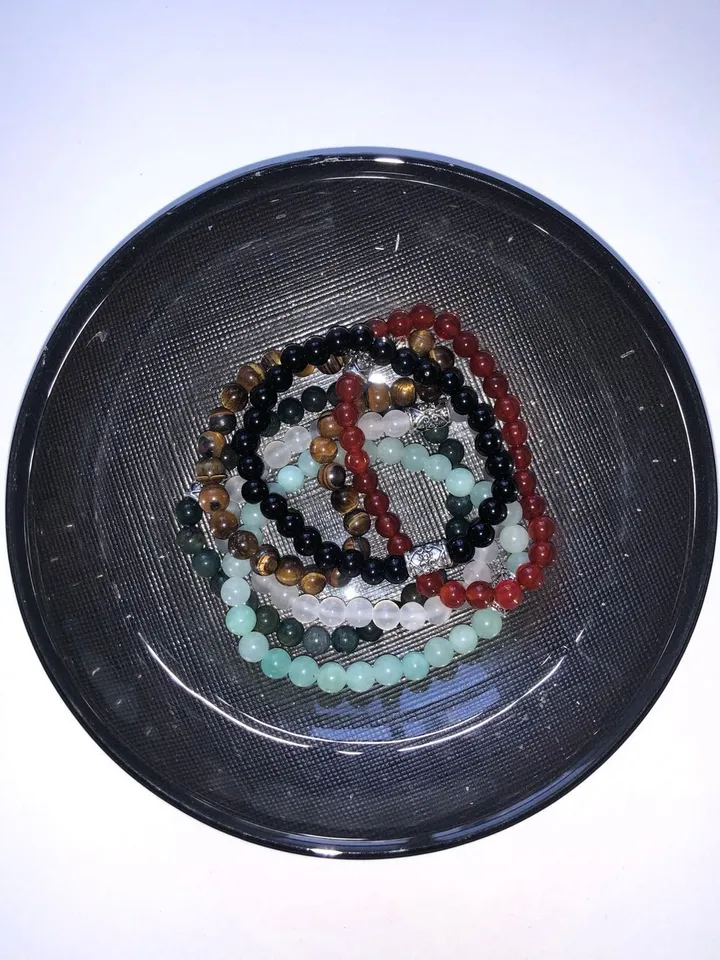 [Handmade/오늘만할인] 당일발송  ~XL까지 제작가능 천연석 빈티지 원석 팔찌 우정팔찌 커플팔찌 상세 이미지 8