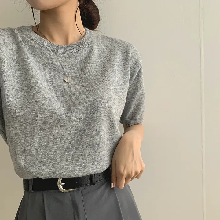[ 샥출발*.* 데일리/9colors] 프루츠 라운드 반팔 니트 상세 이미지 26