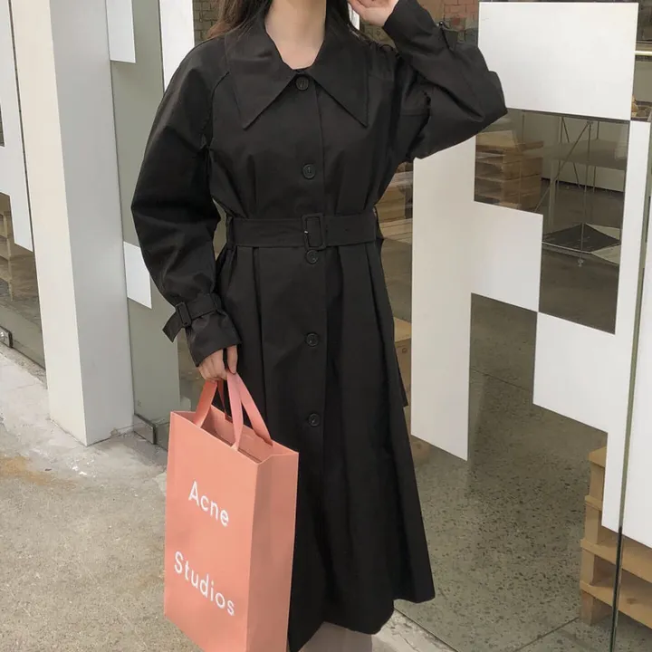 르메 롱 싱글 트렌치코트 상세 이미지 8