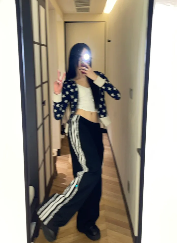 [MD소장/인기상품] y2k star pattern slim crop hood zip-up / y2k 별 스타 패턴 슬림 크롭 후드 집업 상세 이미지 33