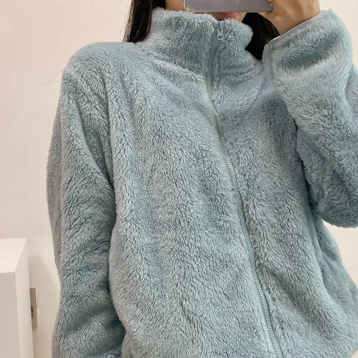 (💥강추템!! 보들보들촉감~💥) 따뜻 플리스 후리스 커플 포근 털 겨울 집업 (L~XL) 상세 이미지 32