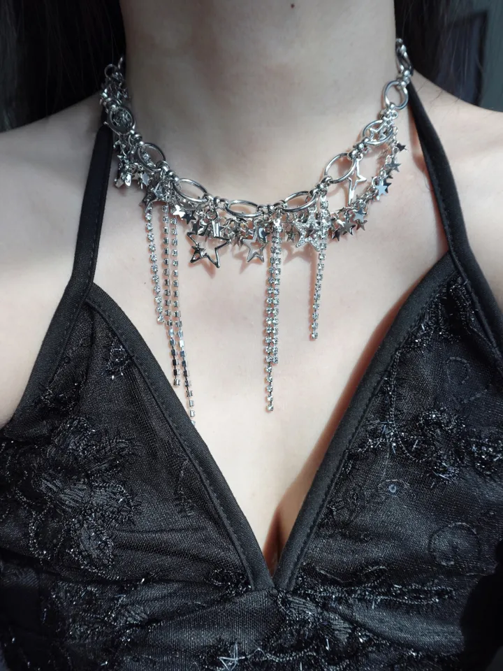 star chain necklace | 별 스타 큐빅 체인 목걸이 상세 이미지 18