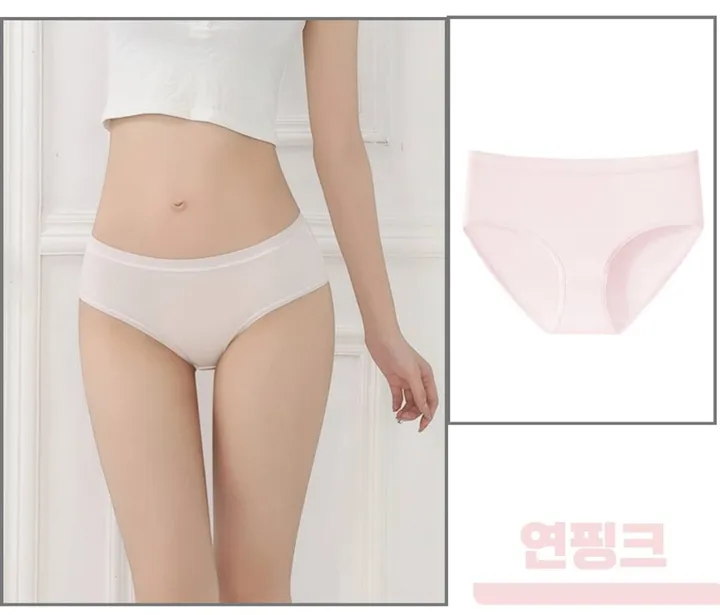 [장당2,300원/당일출고🎈/90-110까지] 4장세트 봄컬러 파스텔 무압박 러블리 면스판 팬티 순면 팬티 햄팬티 상세 이미지 28