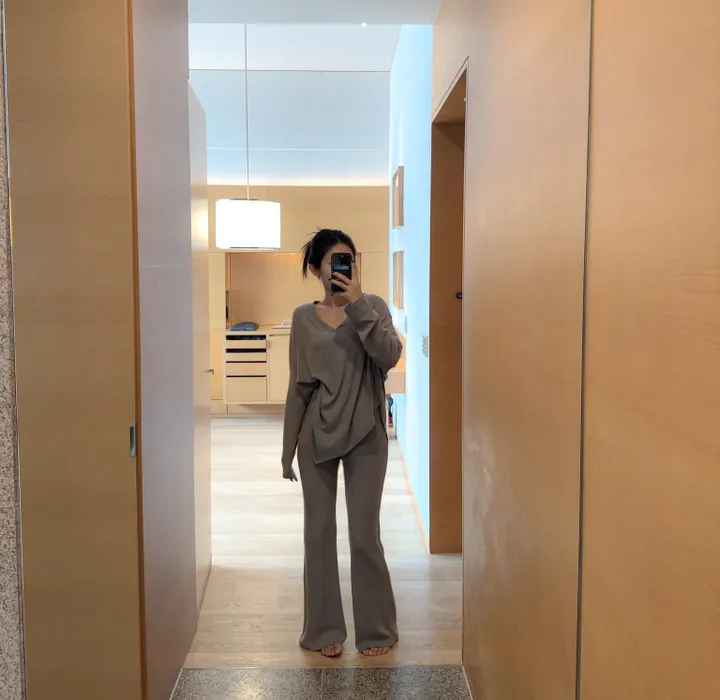 [Made /단품구매가능 /세트3000원할인] 촉촉 촤르르 연유 라떼 트레이닝 세트 여리핏 꾸안꾸 퀄보장 데일리set 핏보장 봄 신상 상세 이미지 198